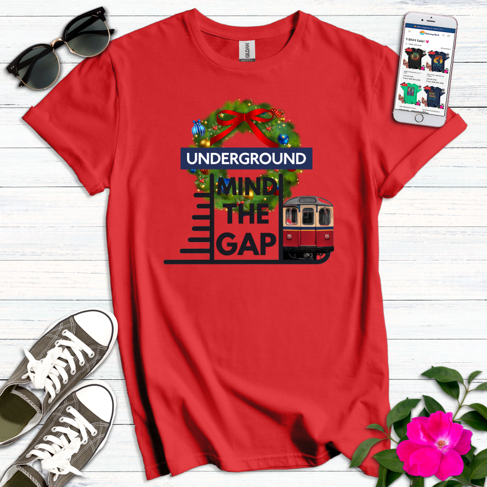 Christmas Mind the Gap T-Shirt