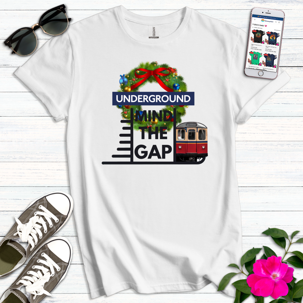 Christmas Mind the Gap T-Shirt