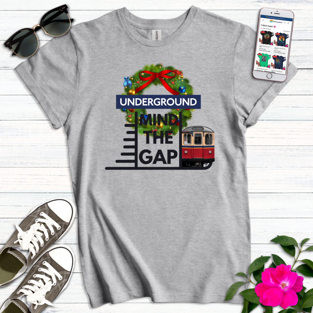 Christmas Mind the Gap T-Shirt