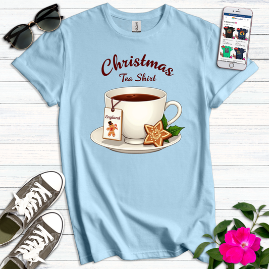 Cute England Christmas Tea T-Shirt