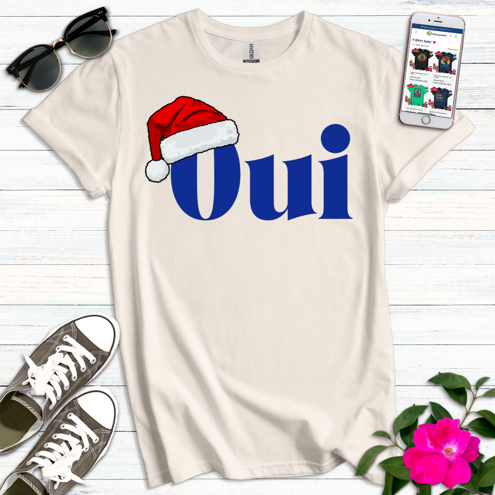 Cute Christmas French Oui T-Shirt