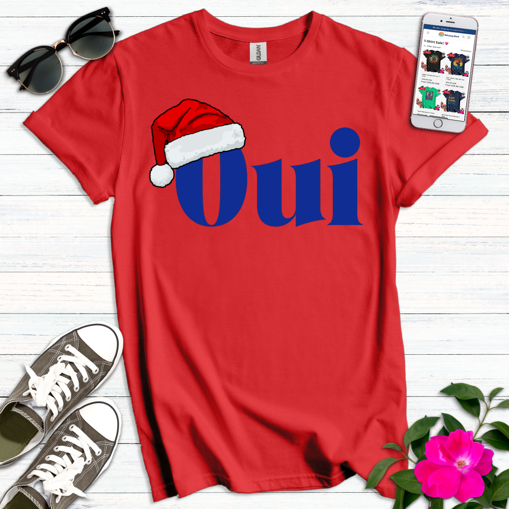 Cute Christmas French Oui T-Shirt