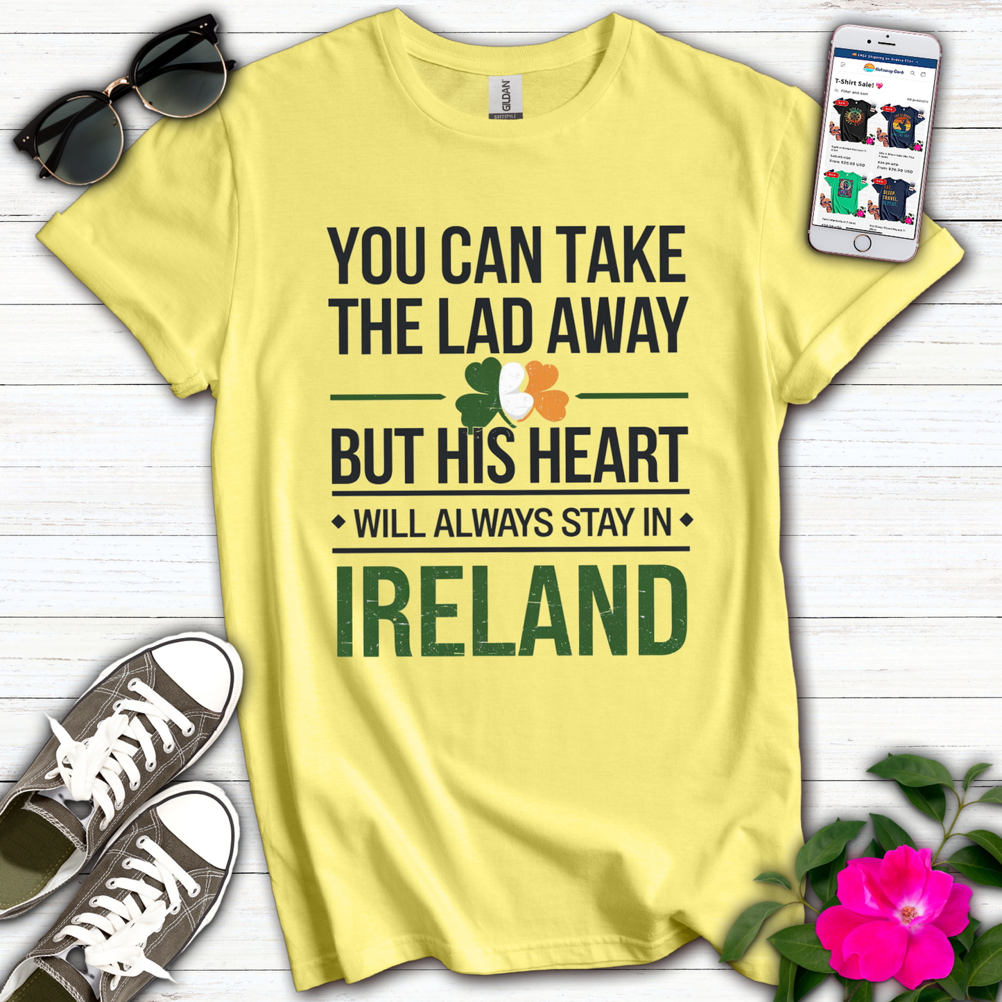 Heart Always Stay Ireland T-Shirt