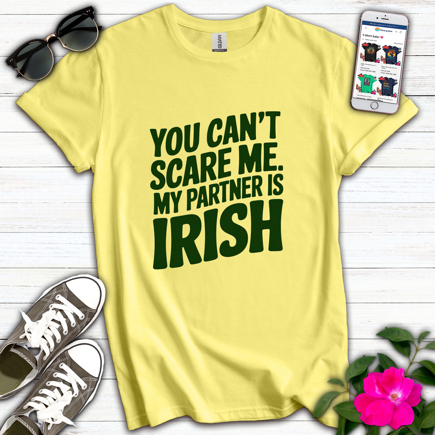 Can't Scare Partner Irish T-Shirt