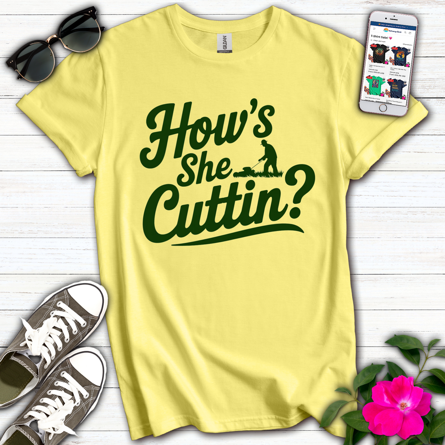 How's She Cuttin' T-Shirt