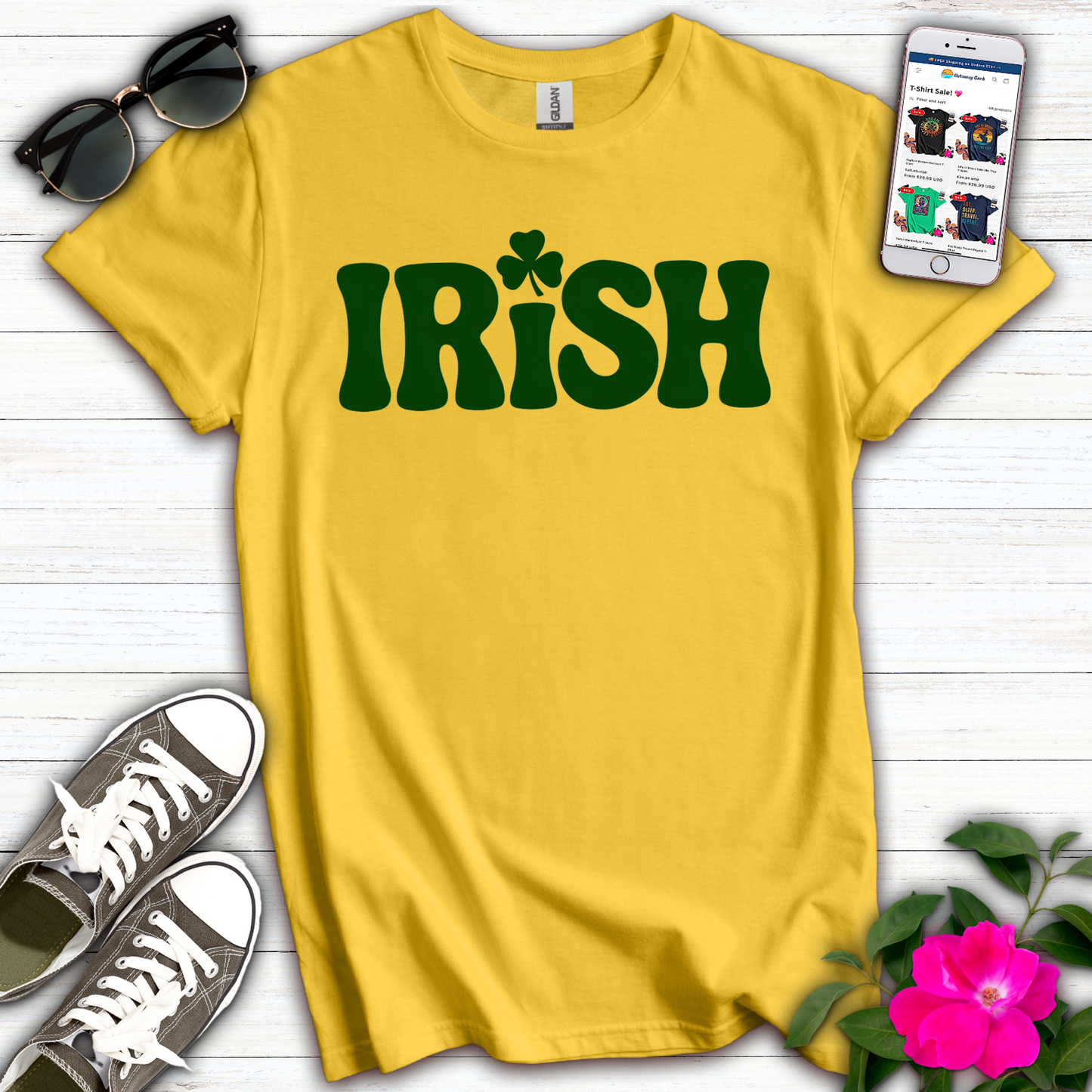 Cute Irish Green Letter T-Shirt