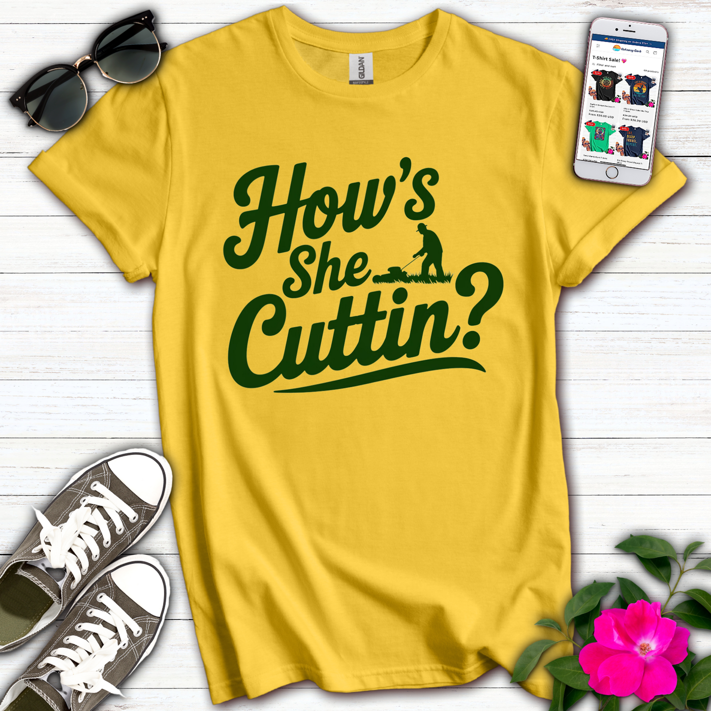 How's She Cuttin' T-Shirt