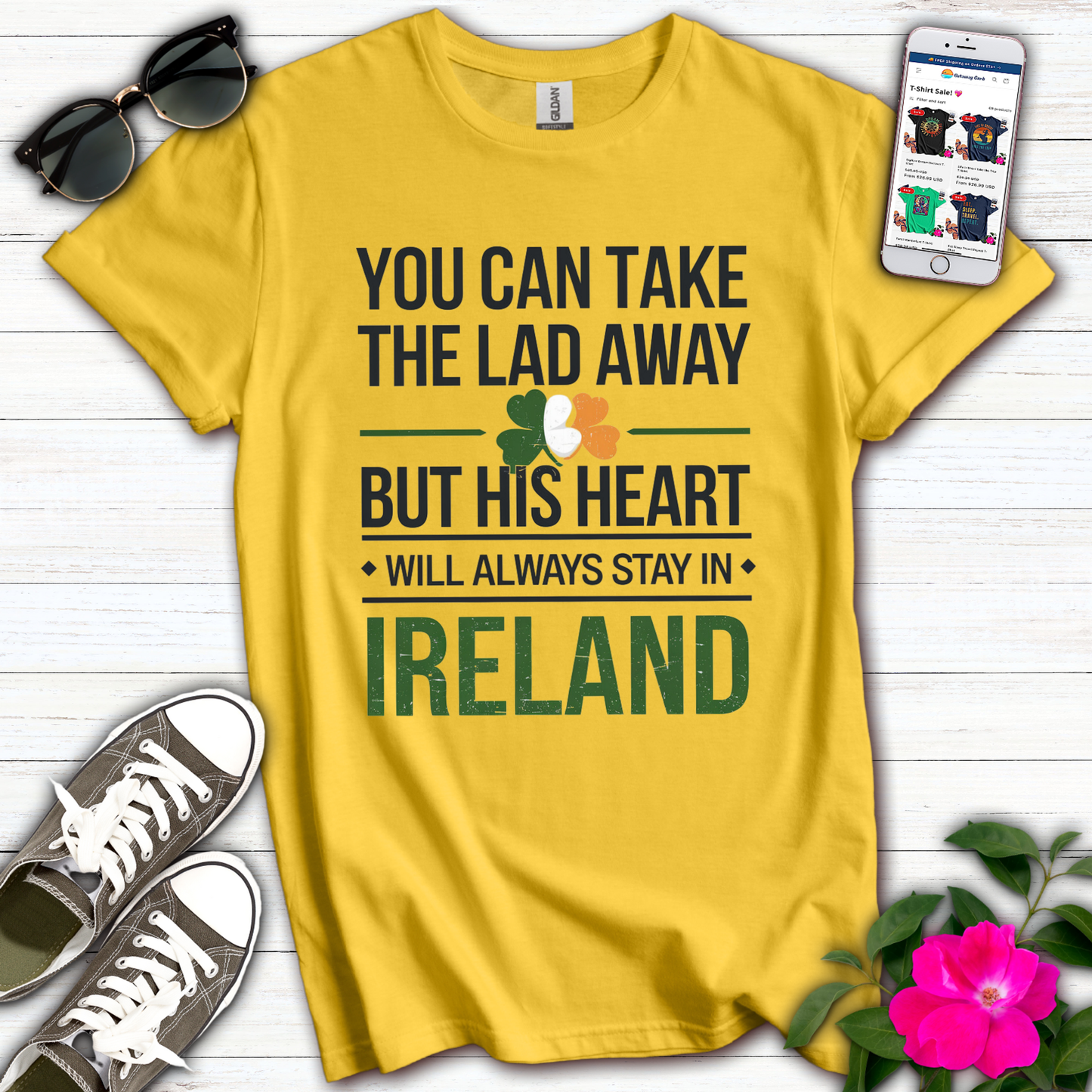 Heart Always Stay Ireland T-Shirt