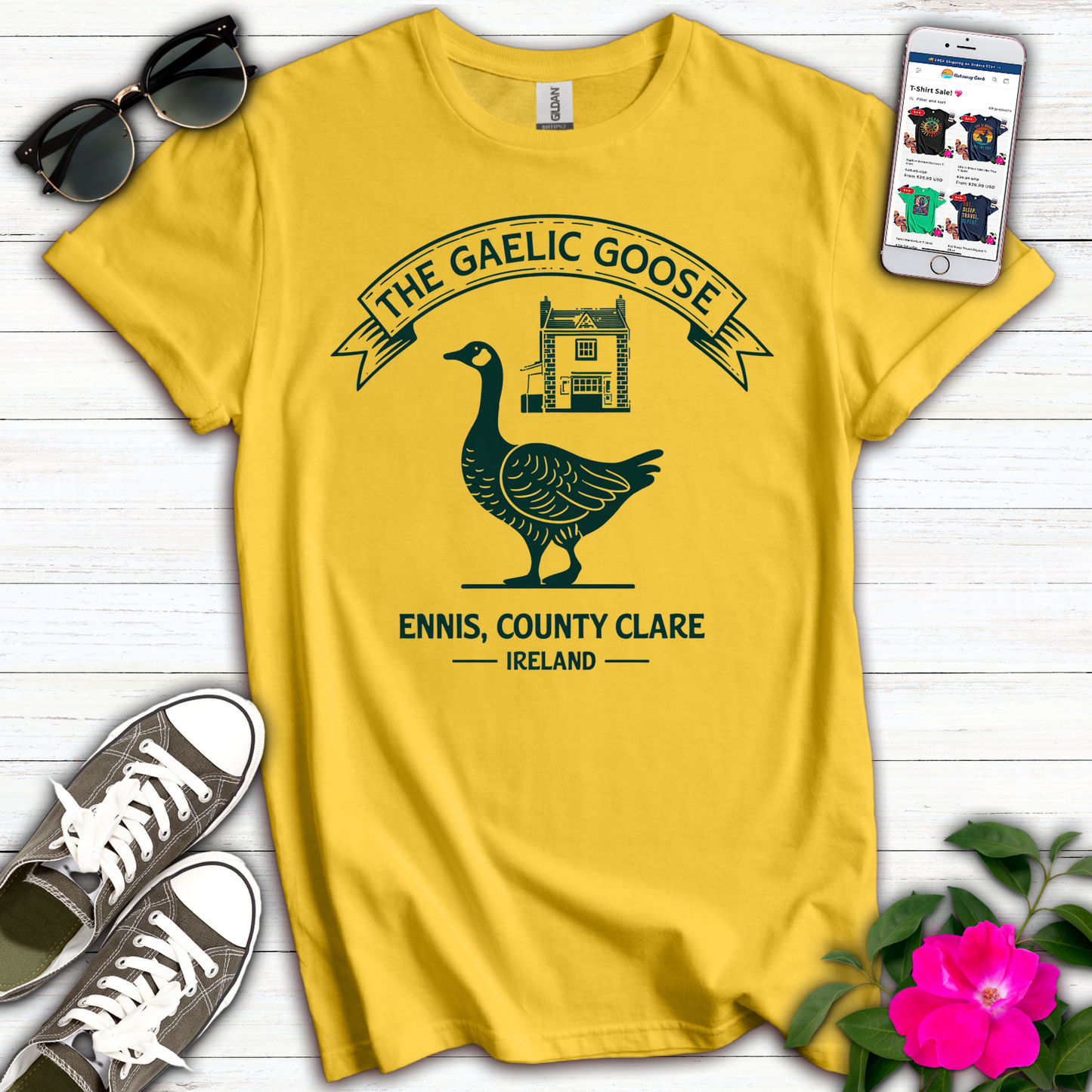 Cute Gaelic Goose Pub T-Shirt