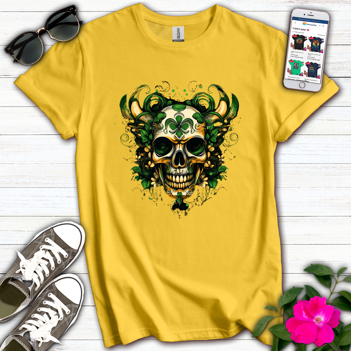 Eire Skull T-Shirt