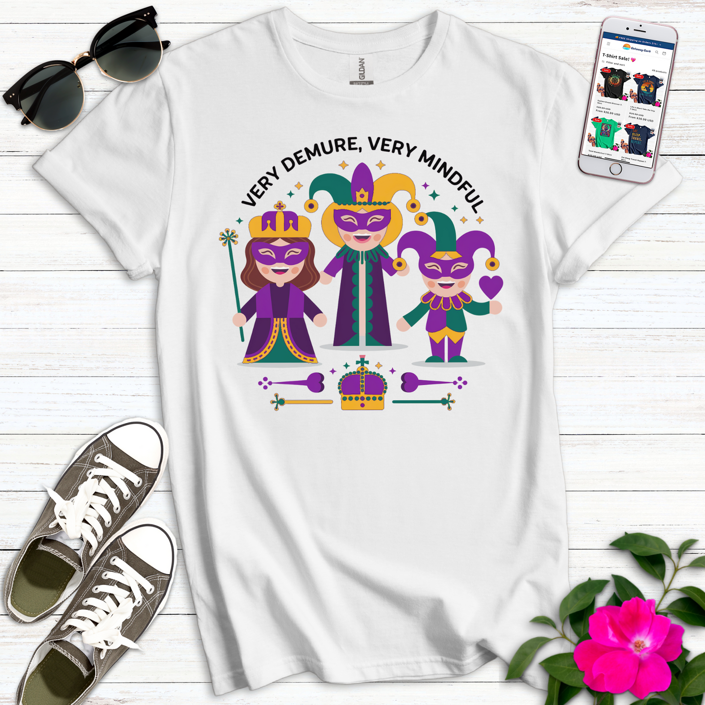 Very Demure Queens Jester T-Shirt