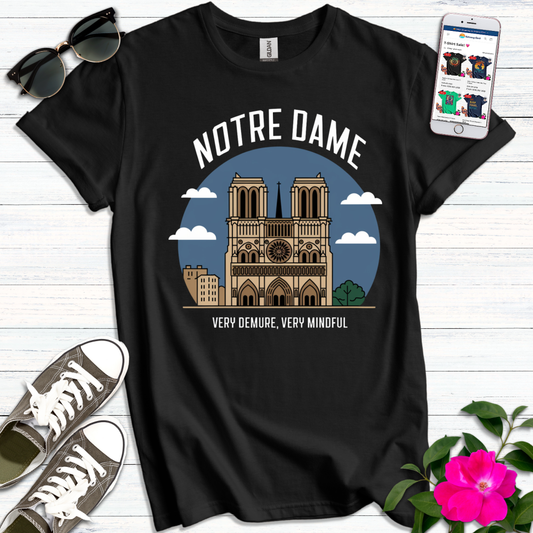 Notre Dame Very Demure Mindful T-Shirt