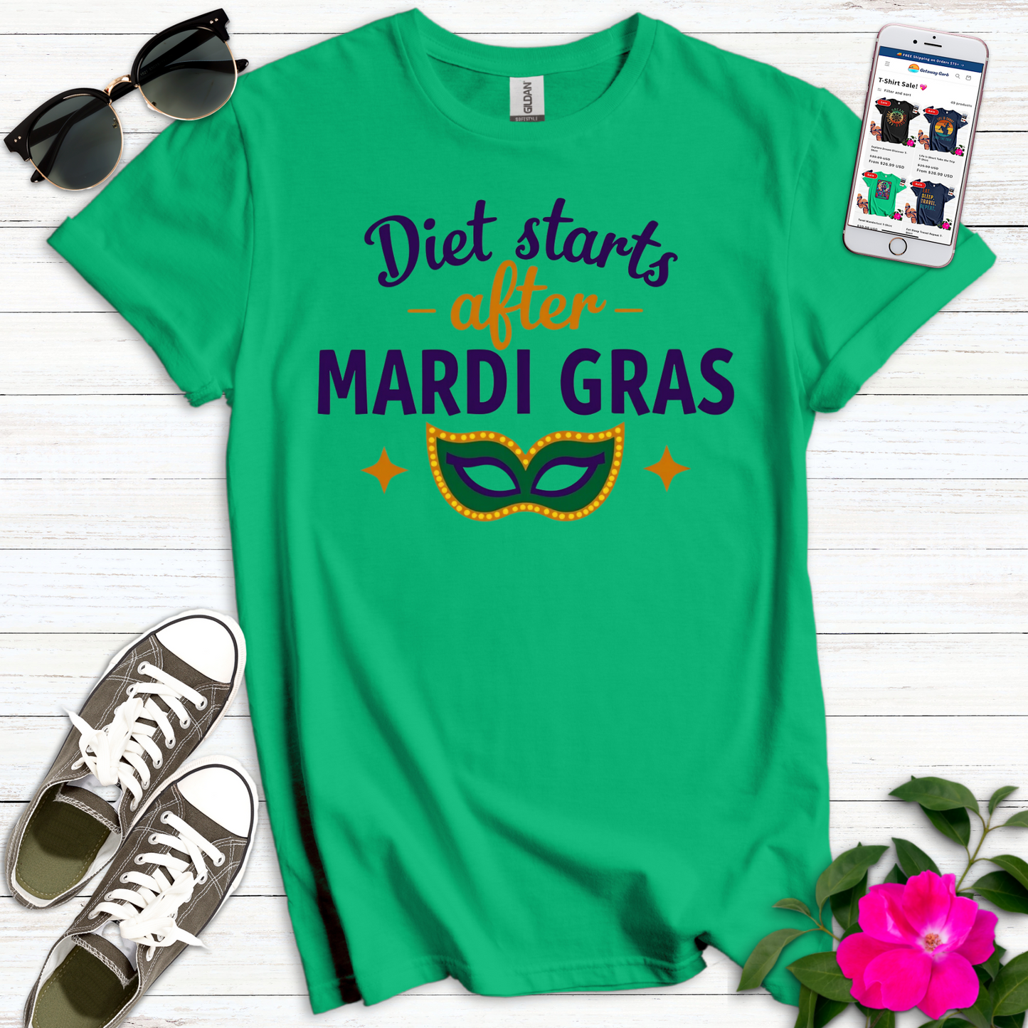 Diet Starts After Mardi T-Shirt