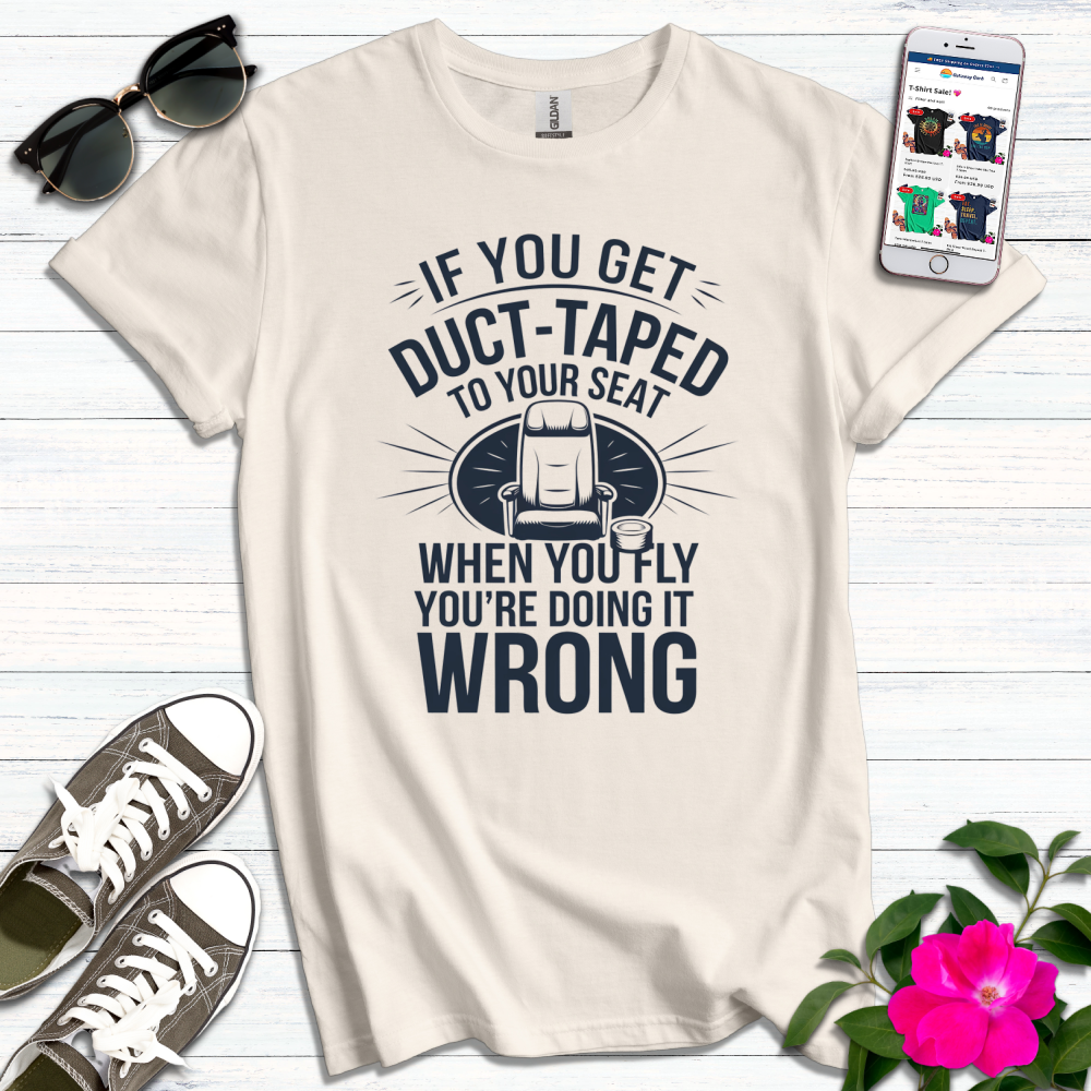 Funny Duct-Taped Minimalist T-Shirt