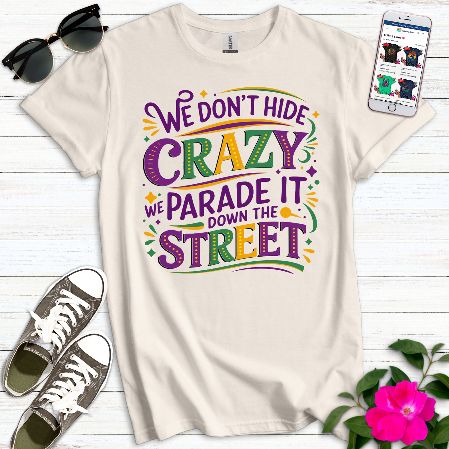 Don't Hide Crazy Parade T-Shirt