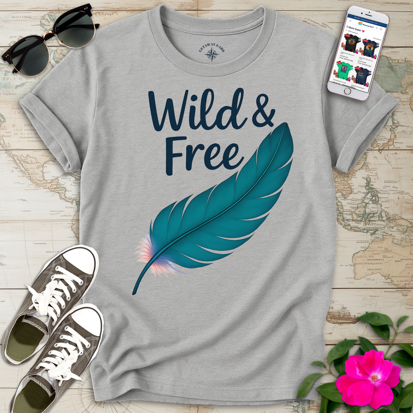 Wild & Free Feather T-Shirt