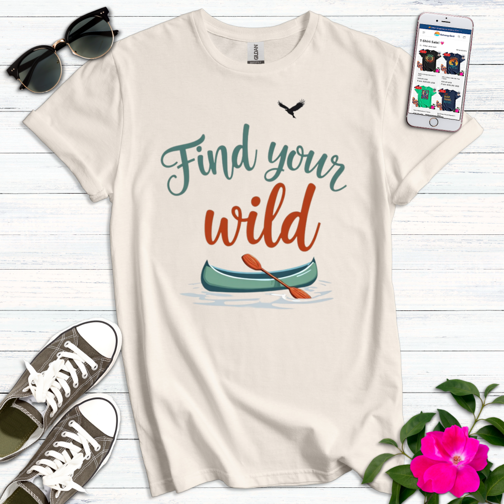 Find Your Wild Canoe T-Shirt