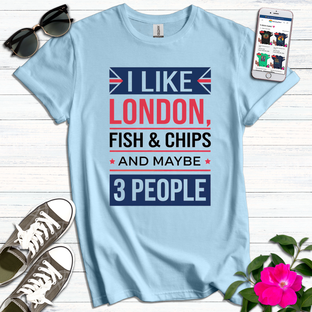 Like Fish & Chips 3 People T-Shirt