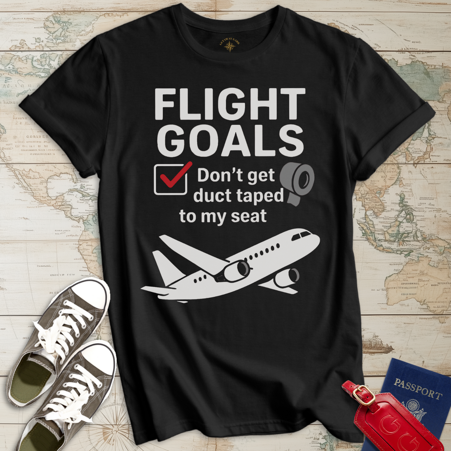 Flight Goals No Duct Tape T-Shirt