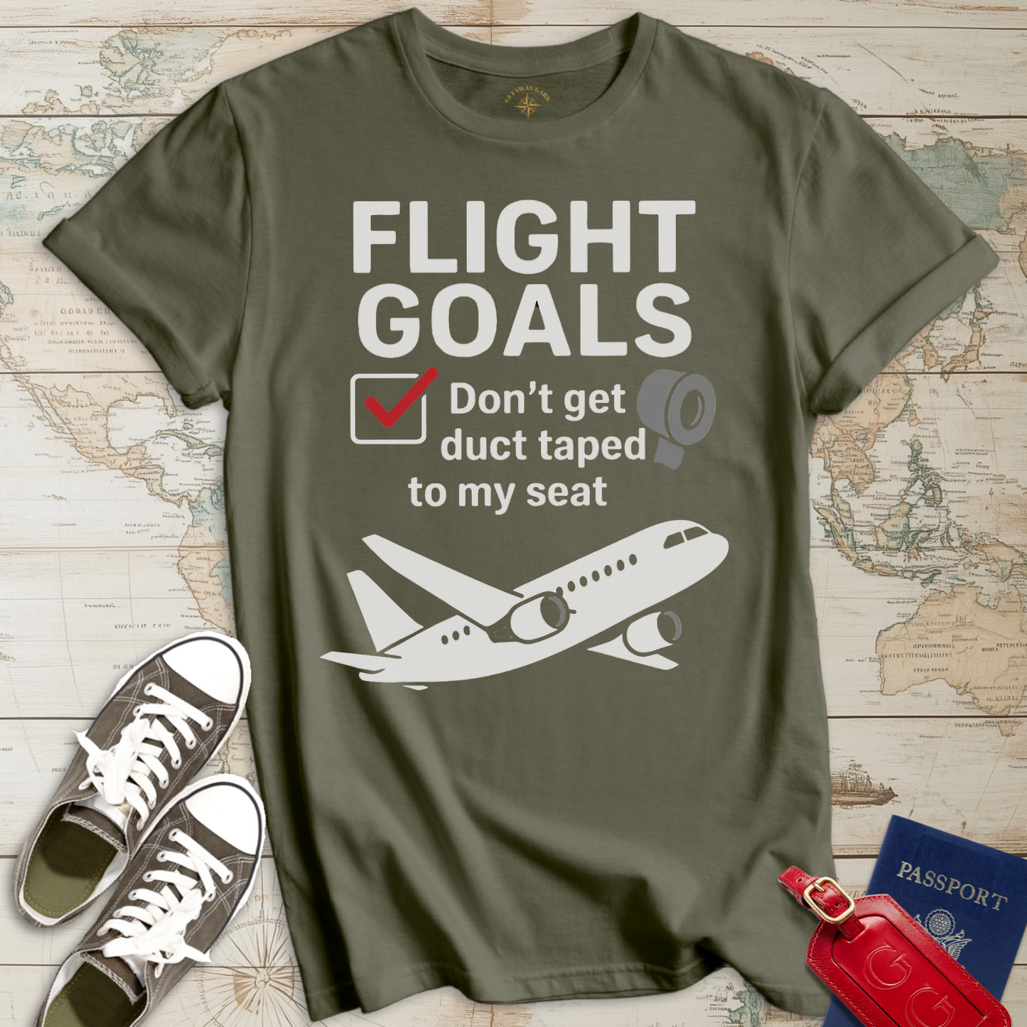 Flight Goals No Duct Tape T-Shirt