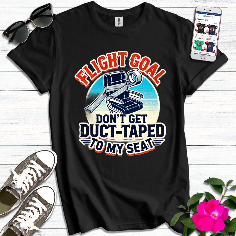 Funny Flight Goal Duct-Taped T-Shirt