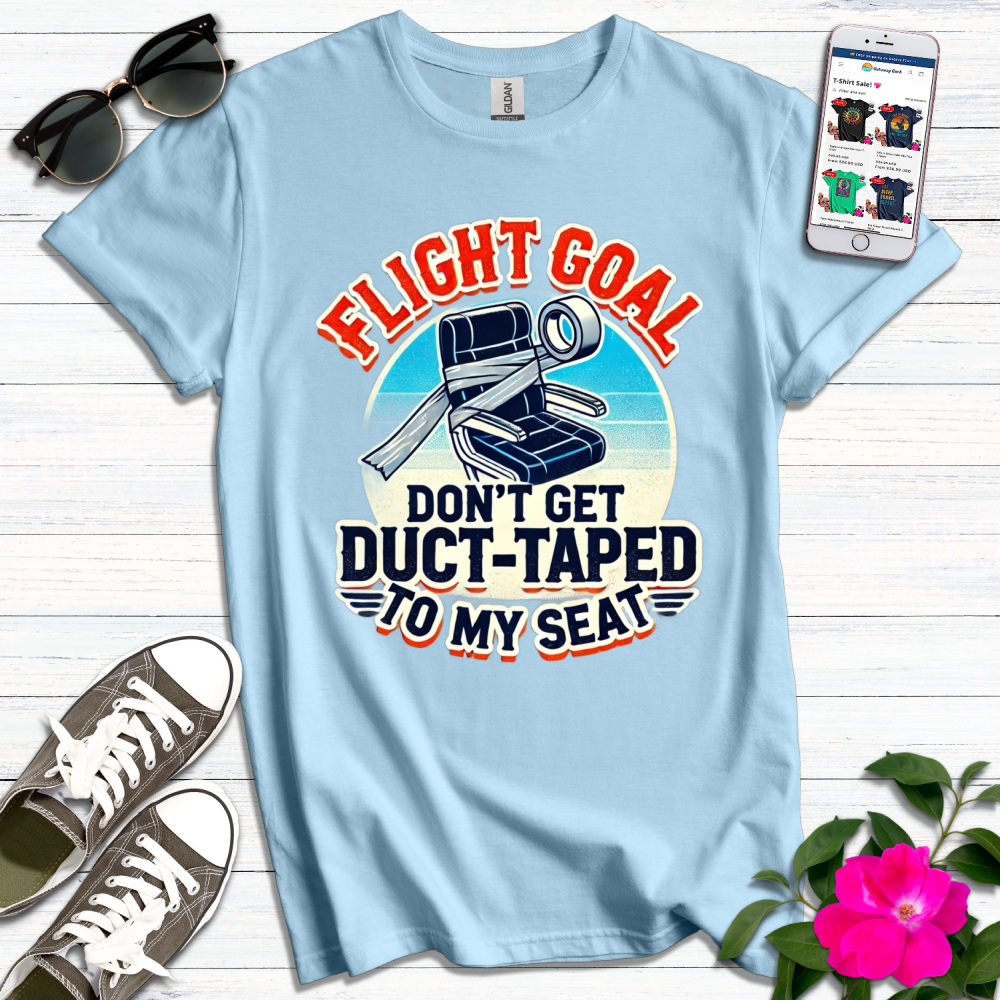 Funny Flight Goal Duct-Taped T-Shirt