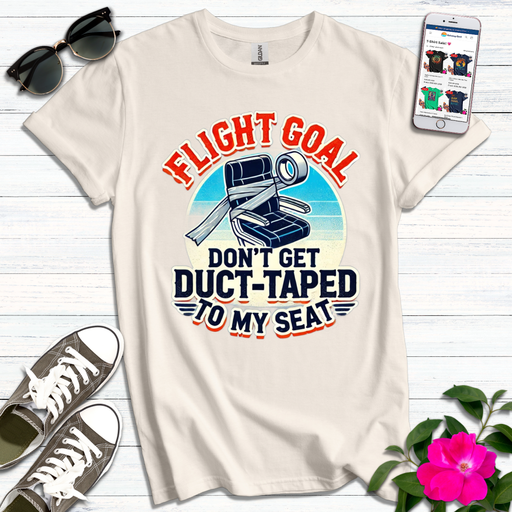 Funny Flight Goal Duct-Taped T-Shirt