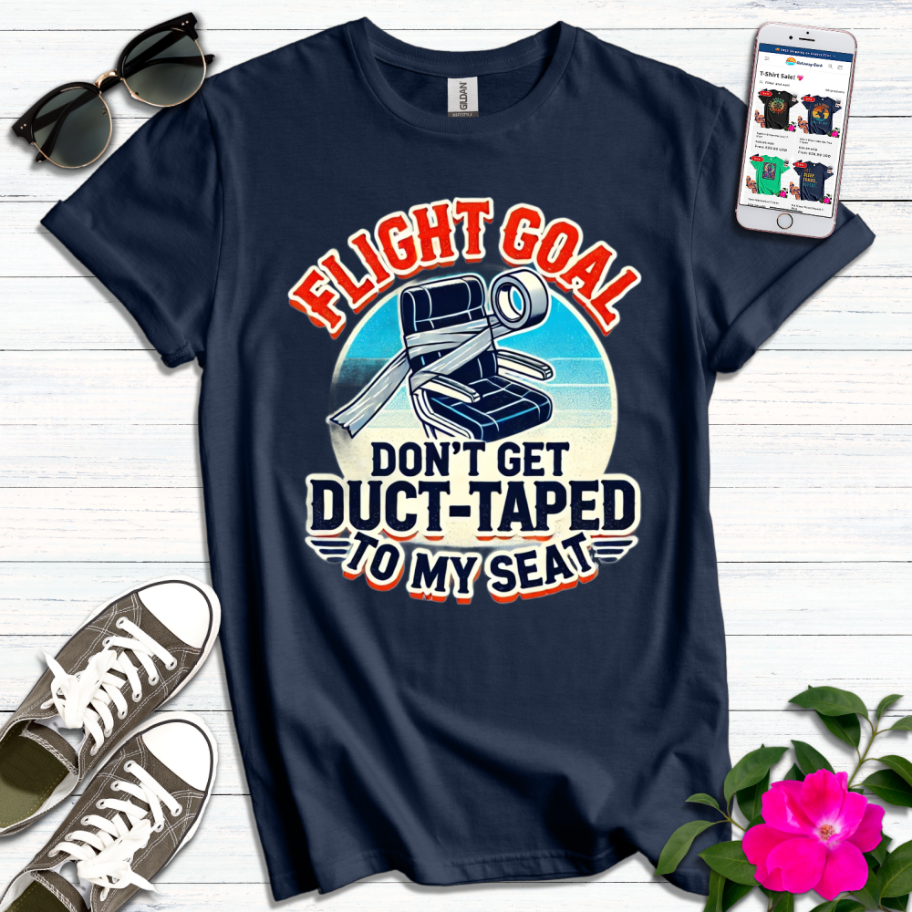 Funny Flight Goal Duct-Taped T-Shirt