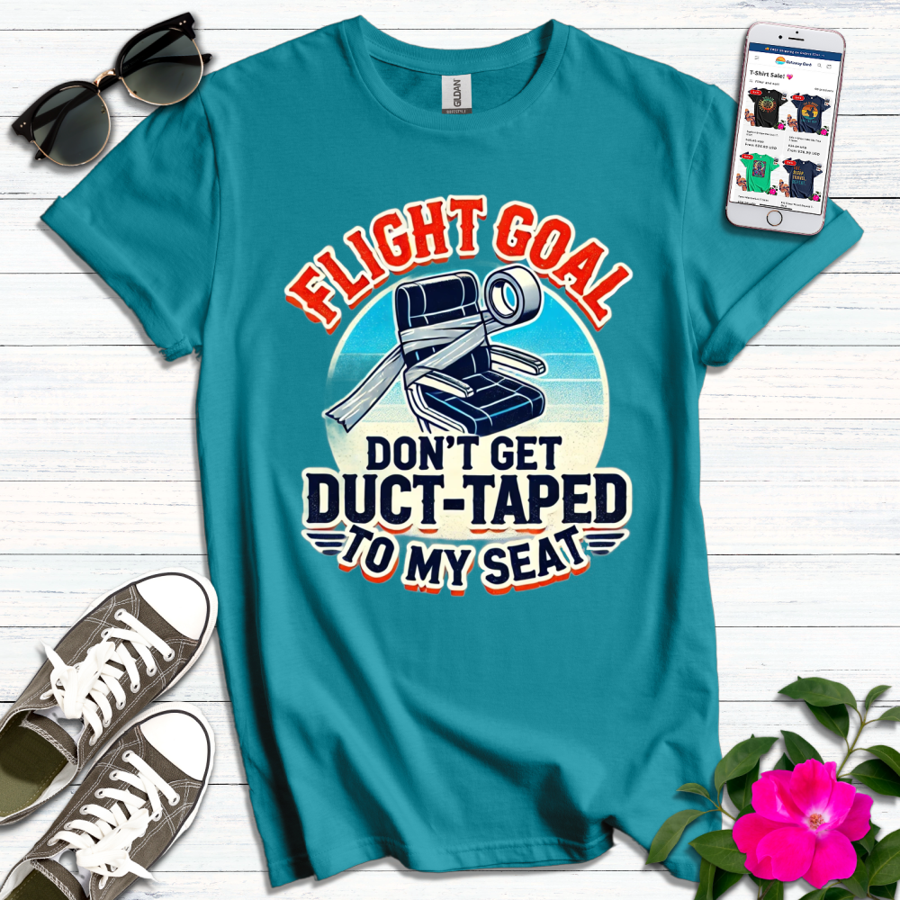 Funny Flight Goal Duct-Taped T-Shirt