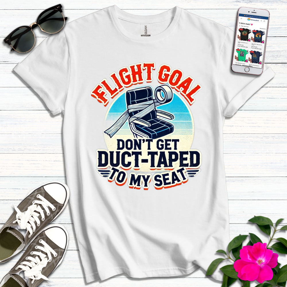 Funny Flight Goal Duct-Taped T-Shirt