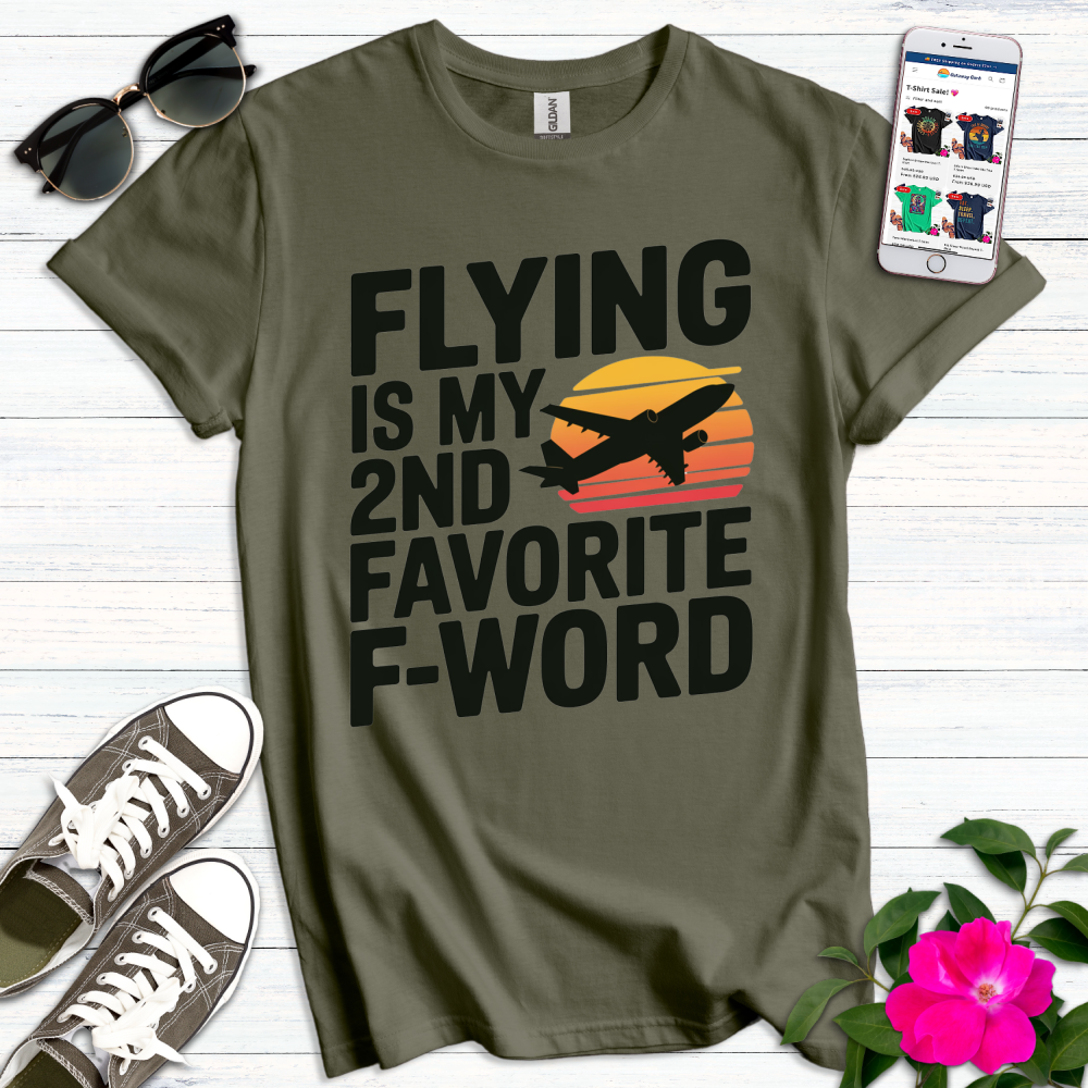 Flying Plane F-Word T-Shirt