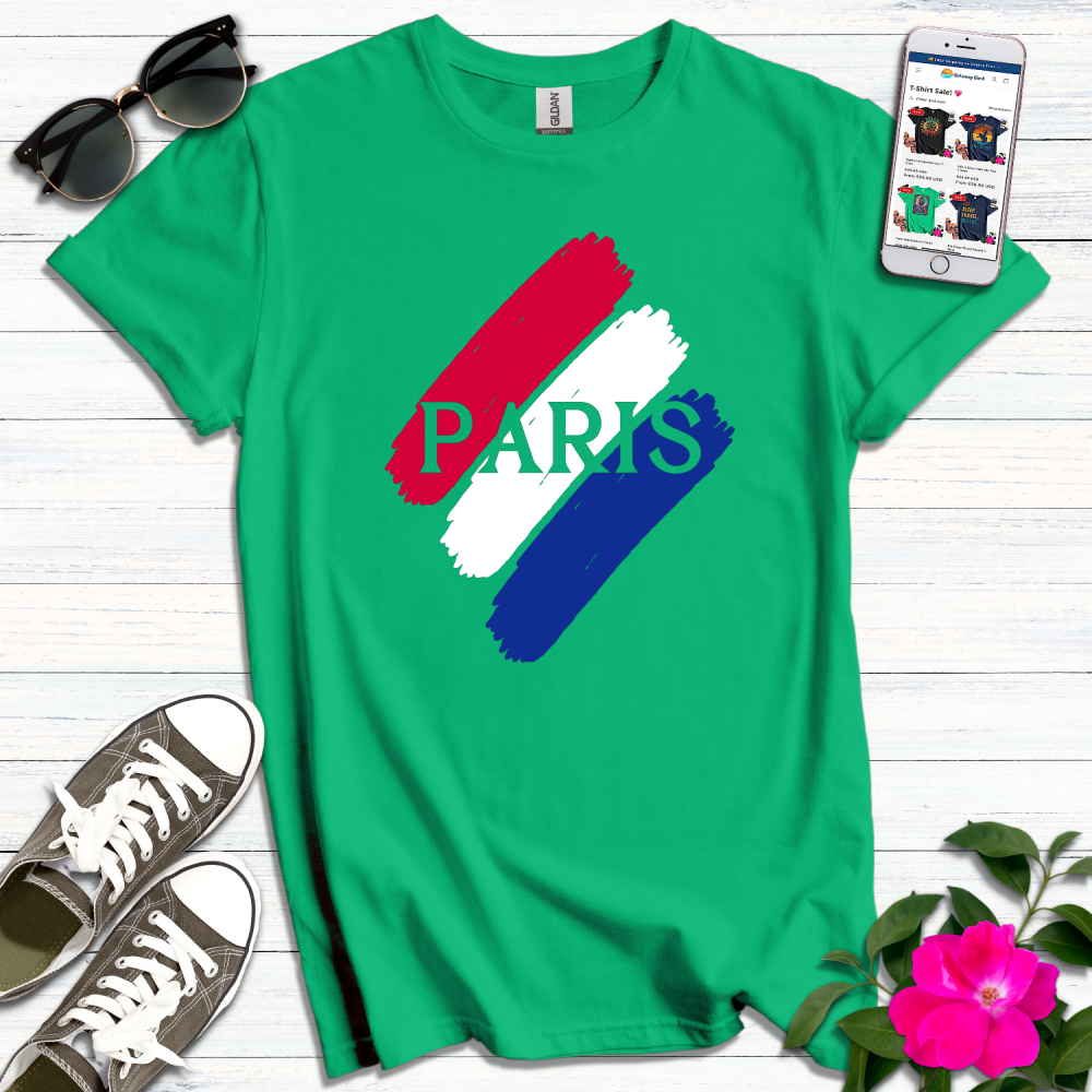 France Flag Paris T-Shirt