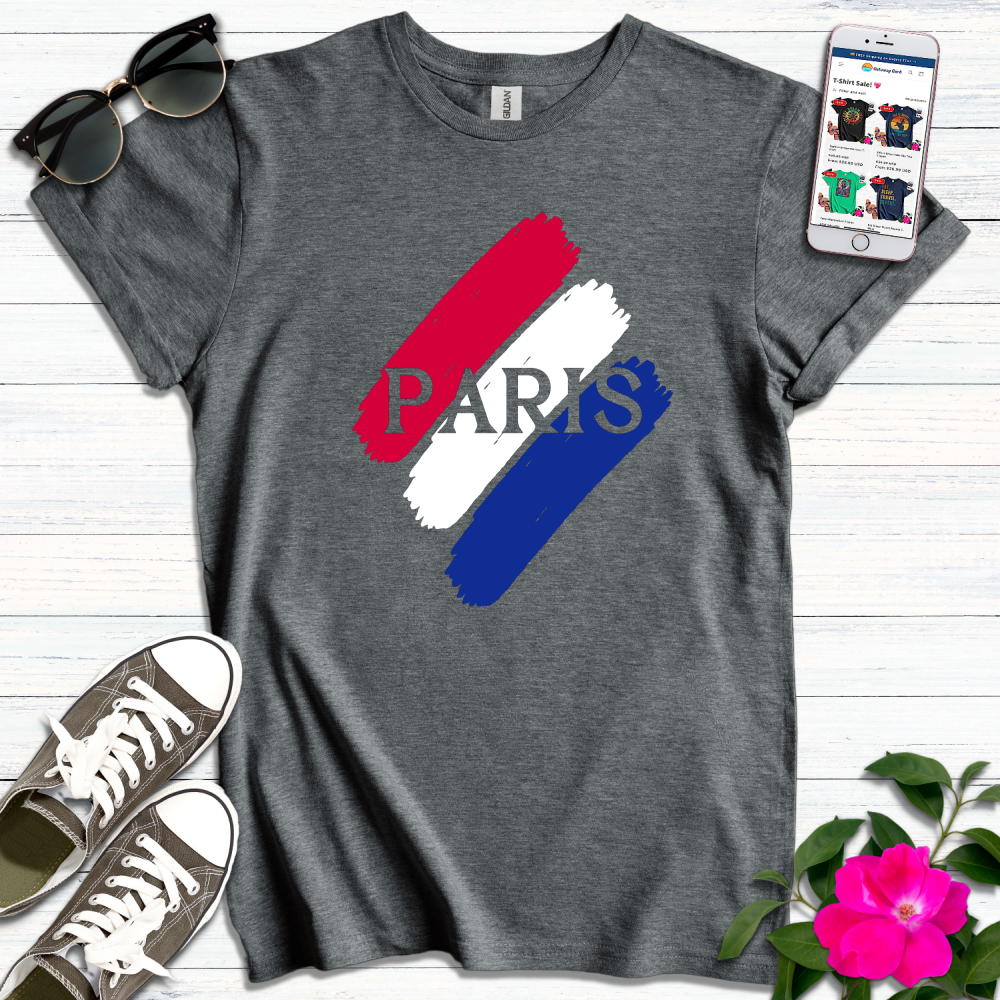 France Flag Paris T-Shirt