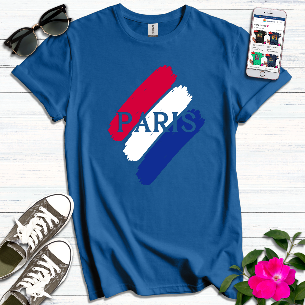 France Flag Paris T-Shirt