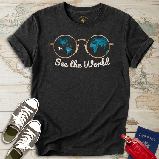 See the World Distressed T-Shirt