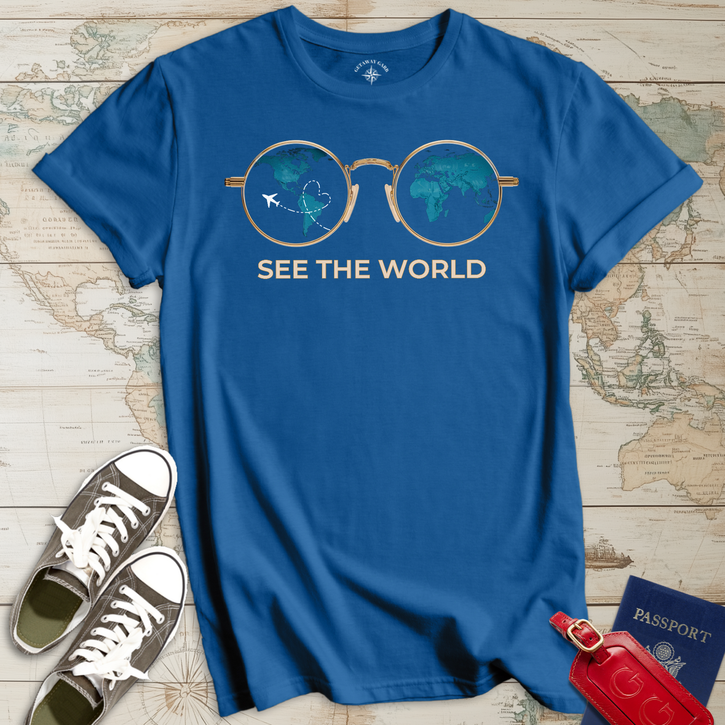 See the World Glasses T-Shirt