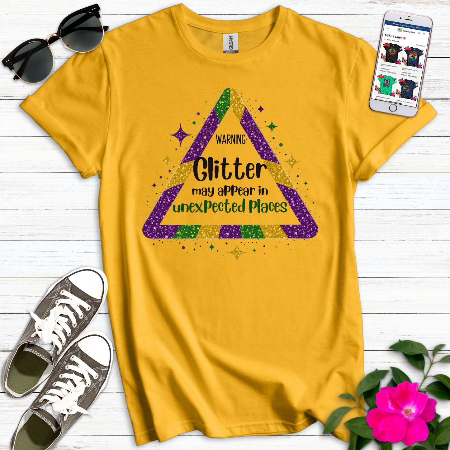 Warning Glitter May Appear T-Shirt