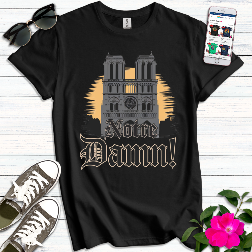 Notre Dame Gothic Retro T-Shirt