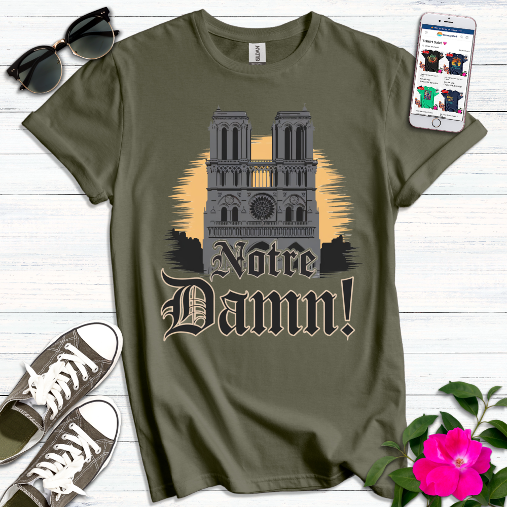 Notre Dame Gothic Retro T-Shirt