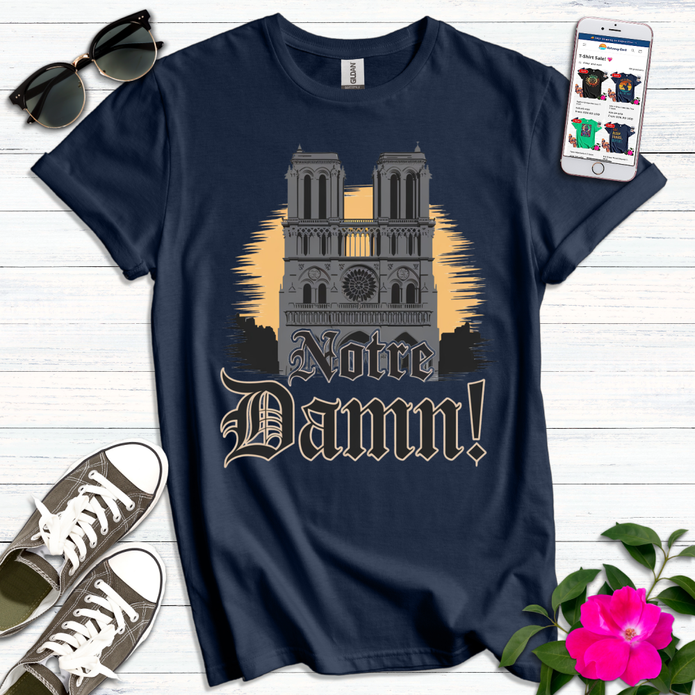 Notre Dame Gothic Retro T-Shirt