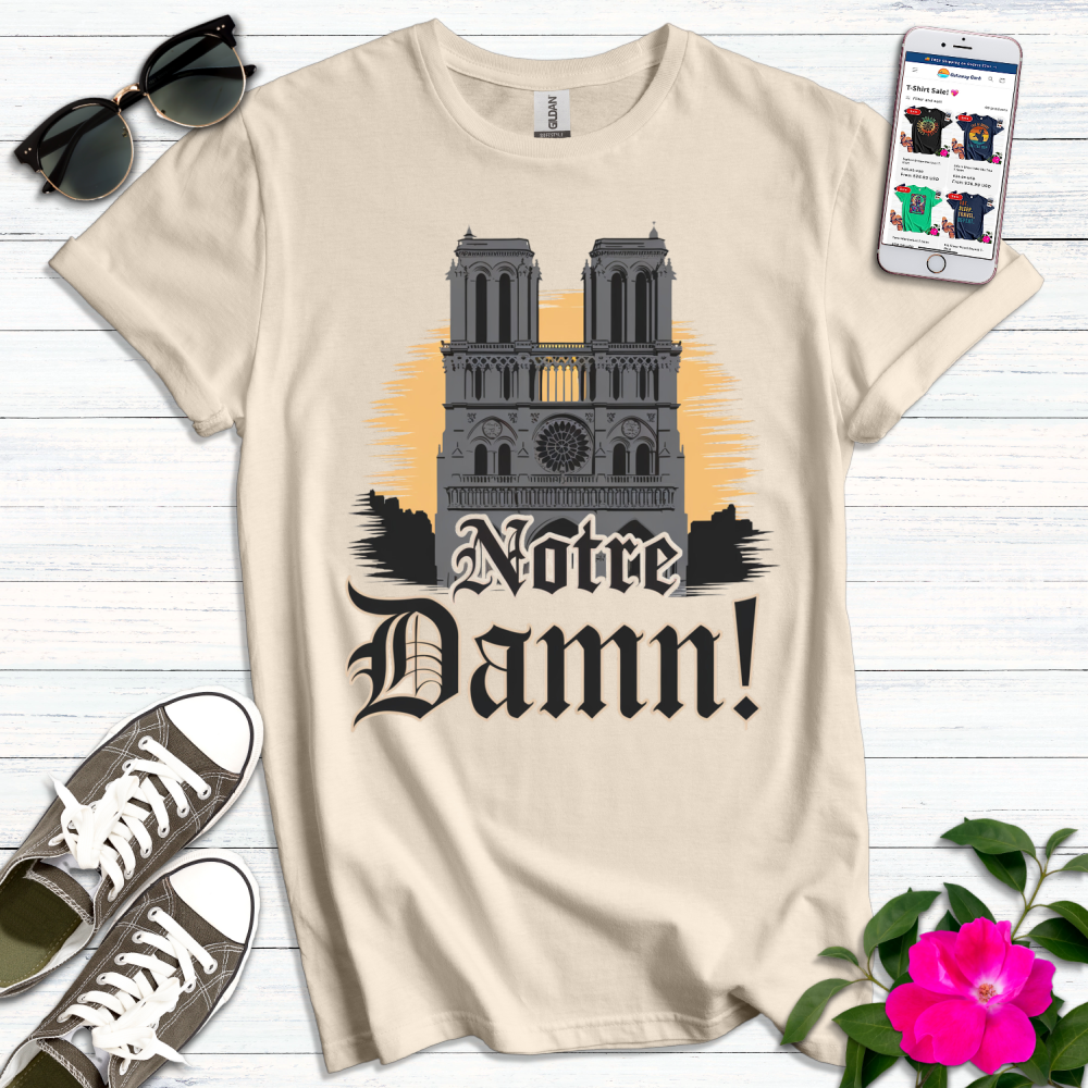 Notre Dame Gothic Retro T-Shirt