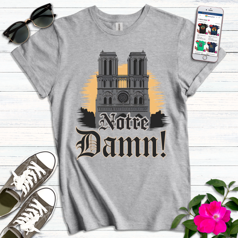 Notre Dame Gothic Retro T-Shirt