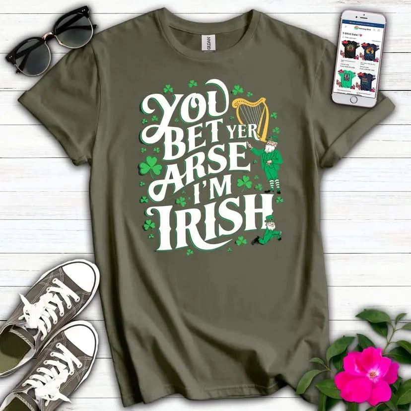 Bet Yer Arse Irish Harp T-Shirt