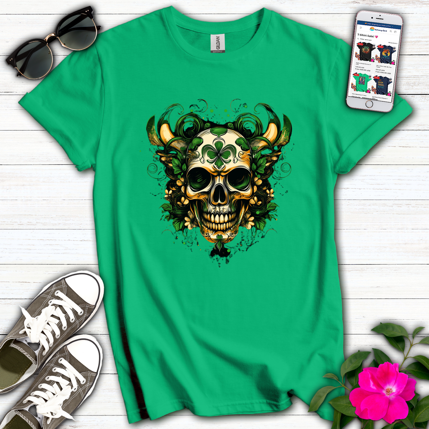 Eire Skull T-Shirt