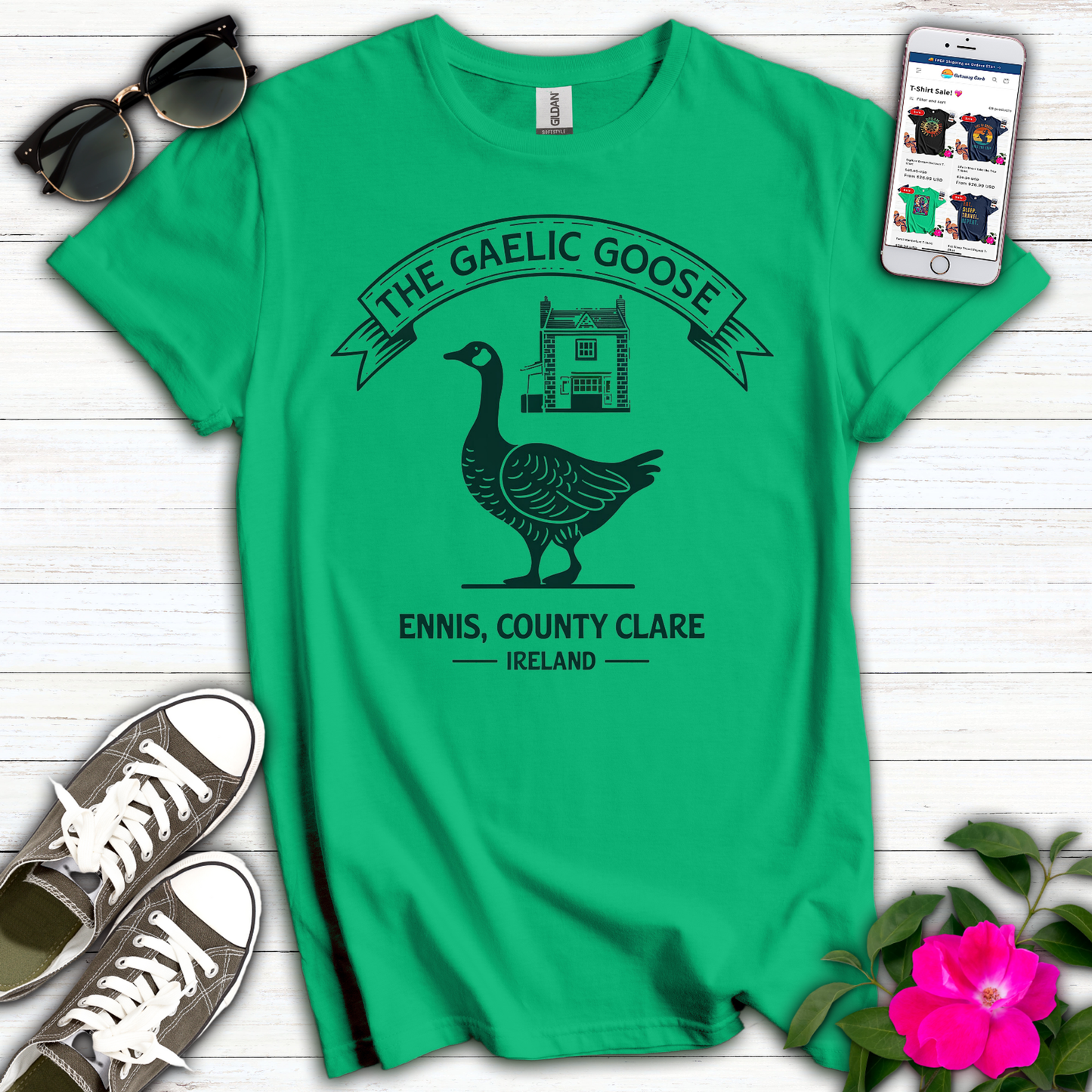 Cute Gaelic Goose Pub T-Shirt