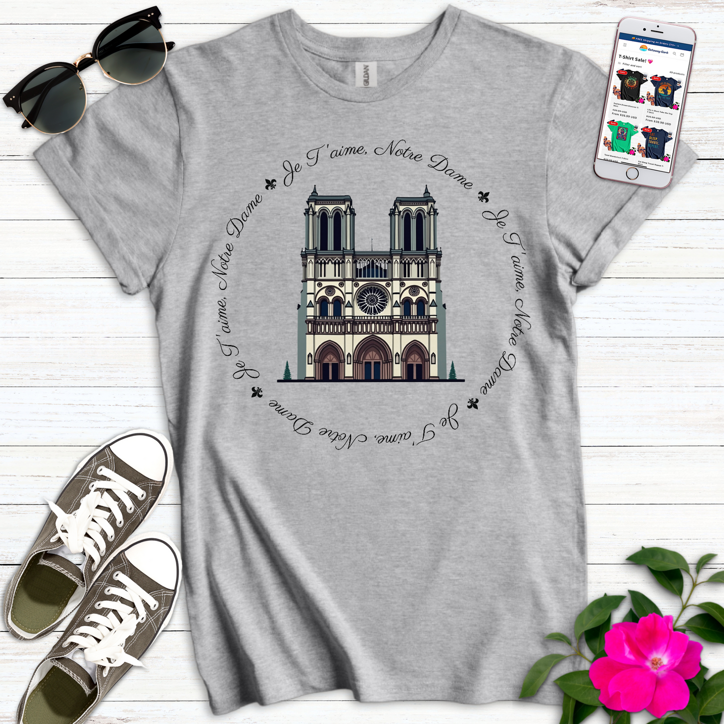 Je T'aime Circle T-Shirt