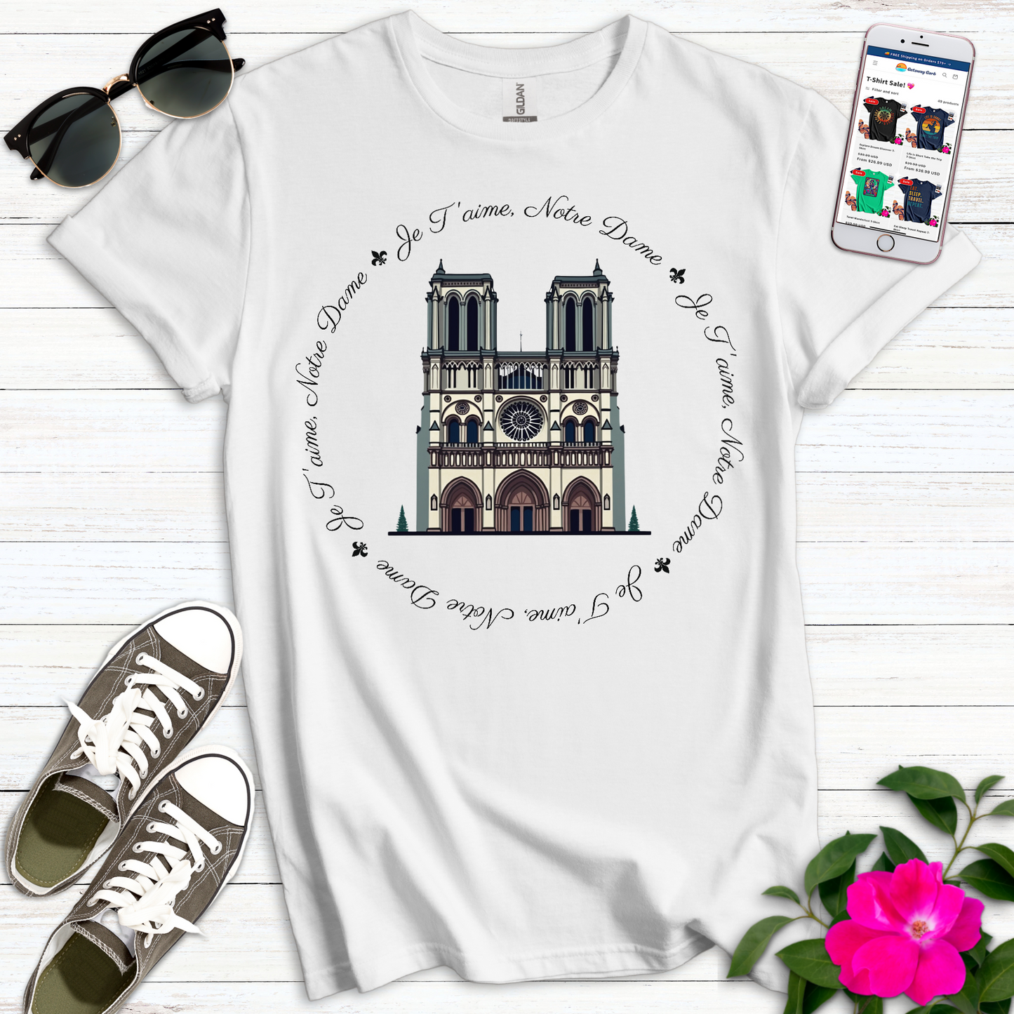 Je T'aime Circle T-Shirt
