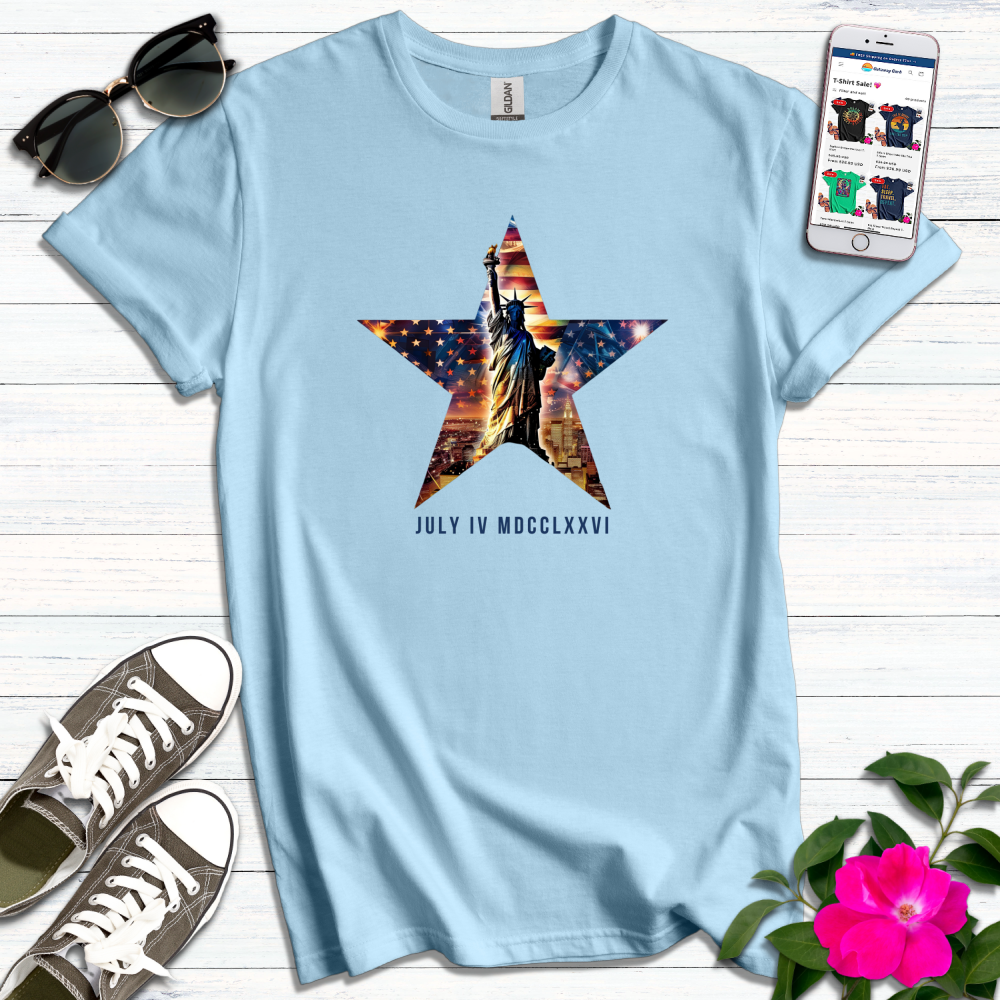 Lady Liberty 04 July T-Shirt