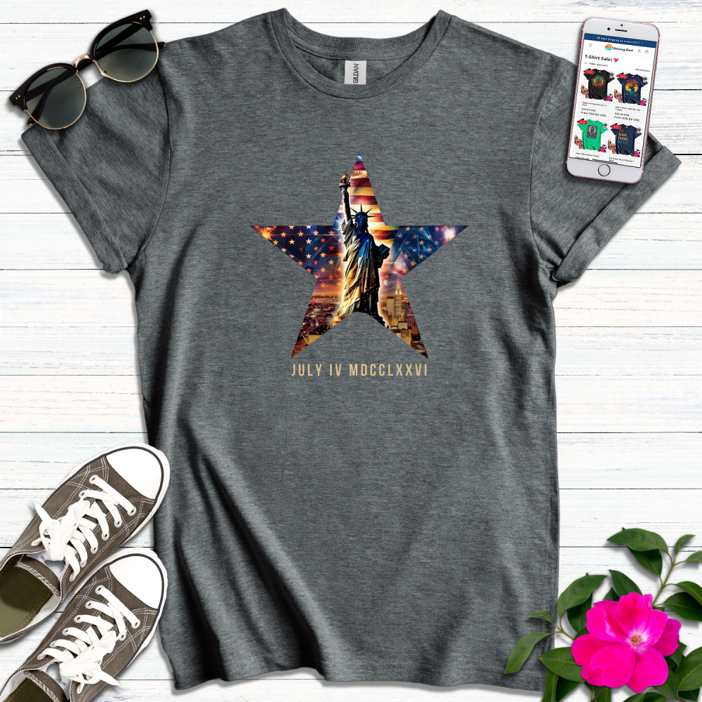 Lady Liberty 04 July T-Shirt