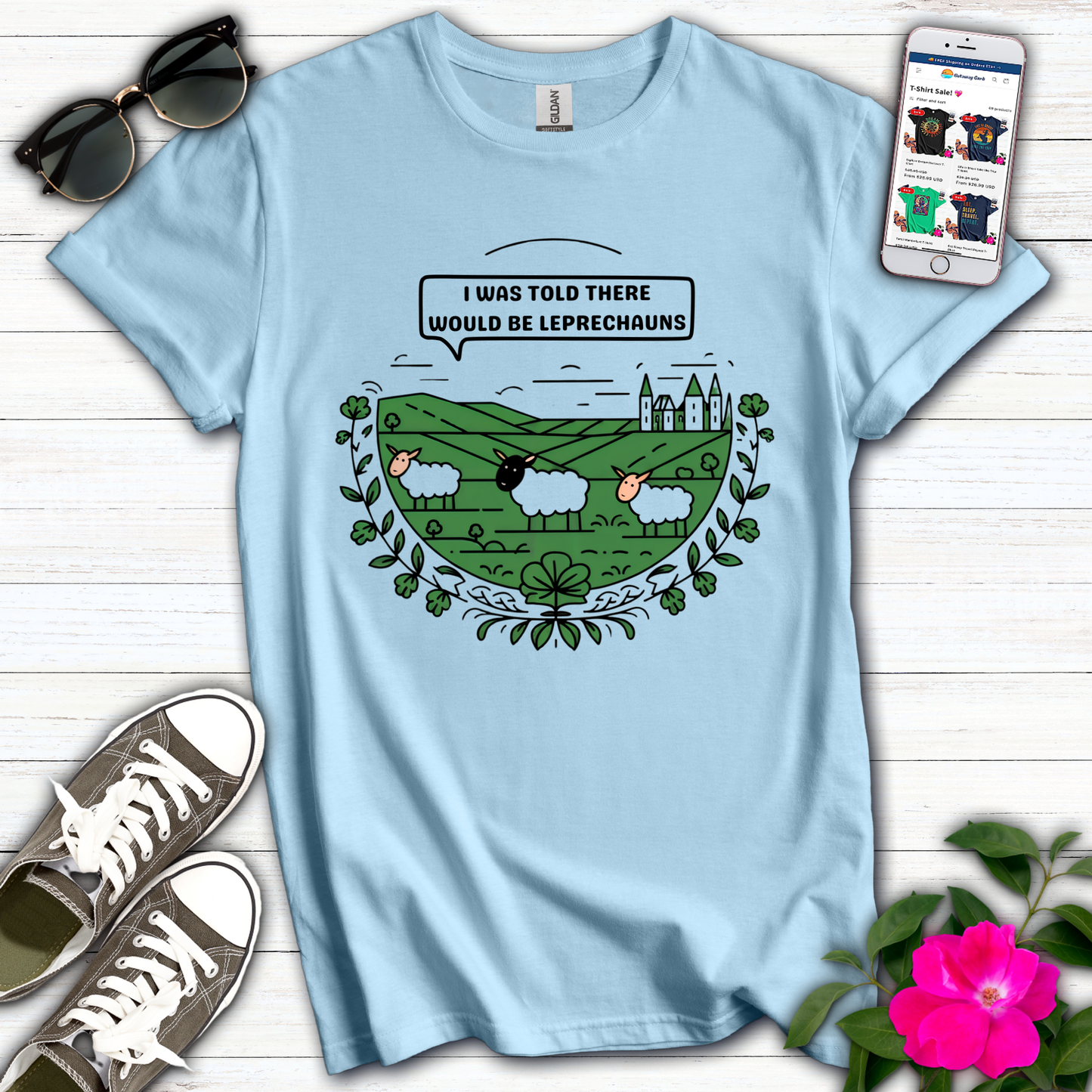 Told Leprechauns Sheep T-Shirt